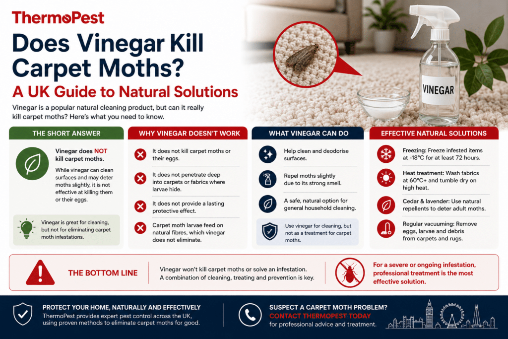 Does Vinegar Kill Carpet Moths