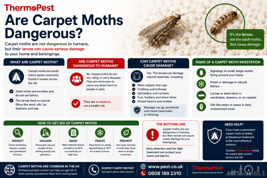 are carpet moths dangerous a Thermopest guide