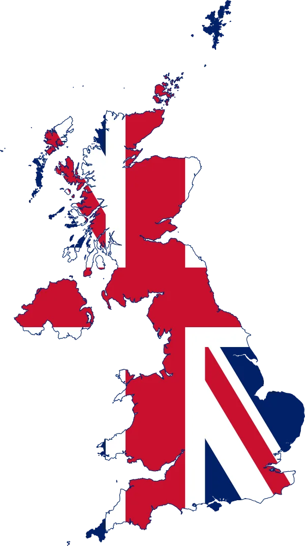 Map of the UK showing ThermoPest bed bug heat treatment coverage